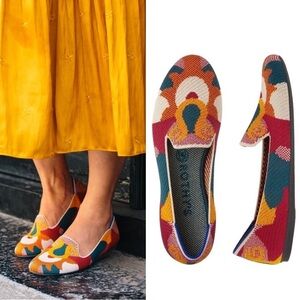 Rothy’s The Loafer Amber Moroccan RETIRED Size 7 Multicolor